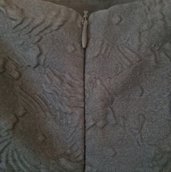 Lulus Adorable Mood Black Floral Jacquard Puff Sleeve Babydoll Dress Size M - Picture 9 of 13